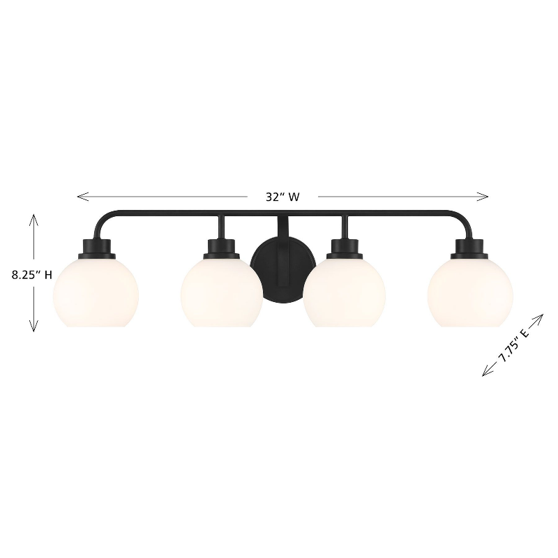 Savoy House M80082 4-lt 32" LED Bathroom Vanity Light