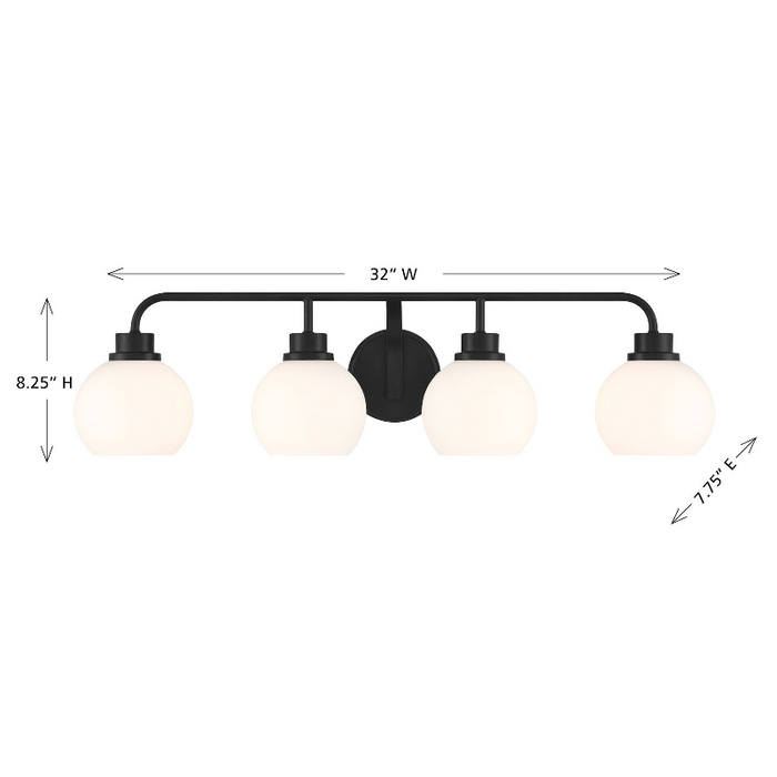 Savoy House M80082 4-lt 32" LED Bathroom Vanity Light