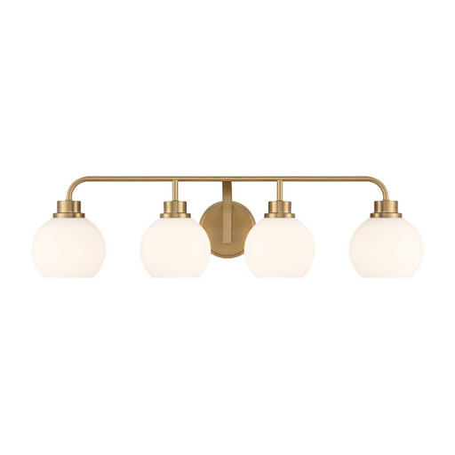 Savoy House M80082 4-lt 32" LED Bathroom Vanity Light - Natural Brass