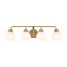Savoy House M80082 4-lt 32" LED Bathroom Vanity Light - Natural Brass