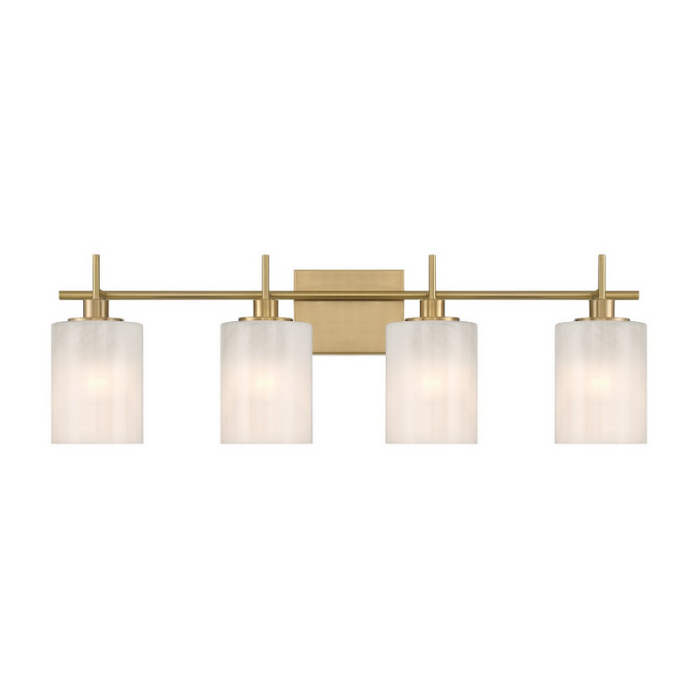Savoy House M80085 4-lt 31" LED Bathroom Vanity Light - Natural Brass