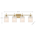Savoy House M80085 4-lt 31" LED Bathroom Vanity Light