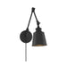 Savoy House M90089 1-lt 17" Tall Adjustable Wall Sconce, Set of 2 (ETL) - Matte Black