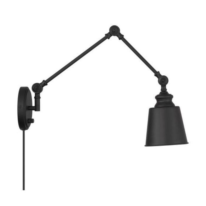 Savoy House M90089 1-lt 17" Tall Adjustable Wall Sconce, Set of 2 (ETL) - Matte Black