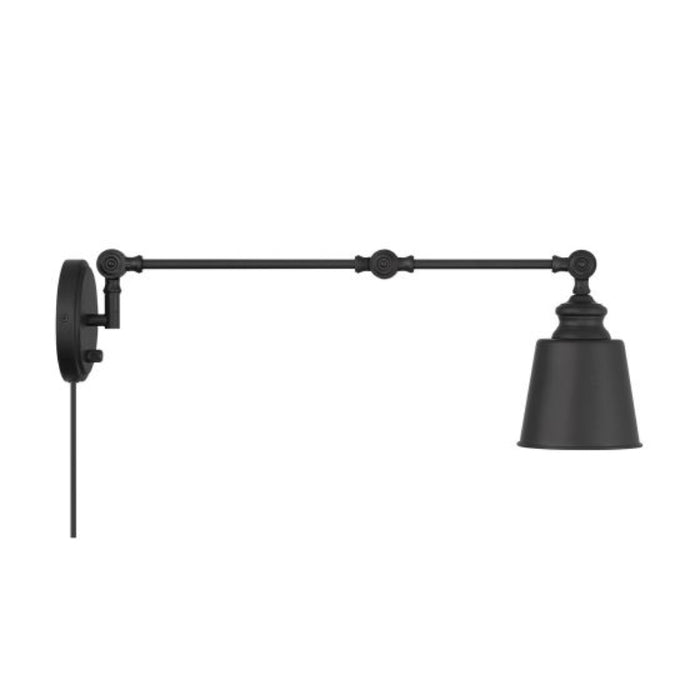 Savoy House M90089 1-lt 17" Tall Adjustable Wall Sconce, Set of 2 (ETL) - Matte Black
