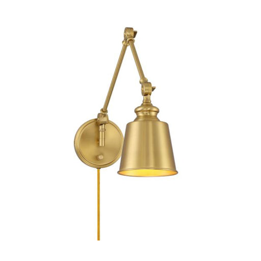 Savoy House M90089 1-lt 17" Tall Adjustable Wall Sconce, Set of 2 (ETL) - Natural Brass