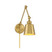 Savoy House M90089 1-lt 17" Tall Adjustable Wall Sconce, Set of 2 (ETL) - Natural Brass