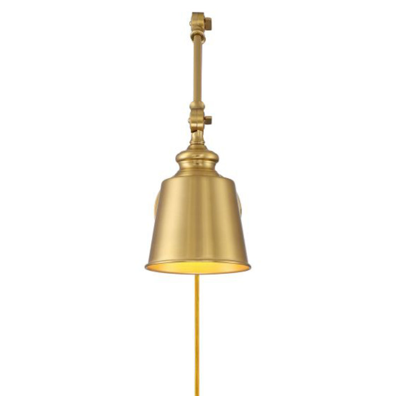 Savoy House M90089 1-lt 17" Tall Adjustable Wall Sconce, Set of 2 (ETL) - Natural Brass