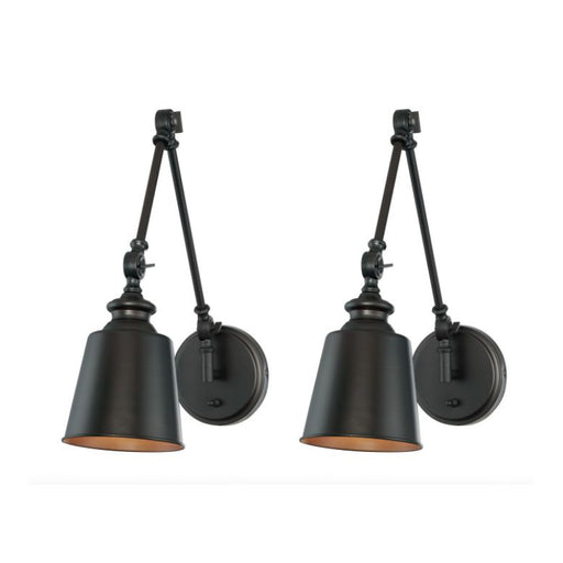 Savoy House M90089 1-lt 17" Tall Adjustable Wall Sconce, Set of 2 - Oil Rubbed Bronze
