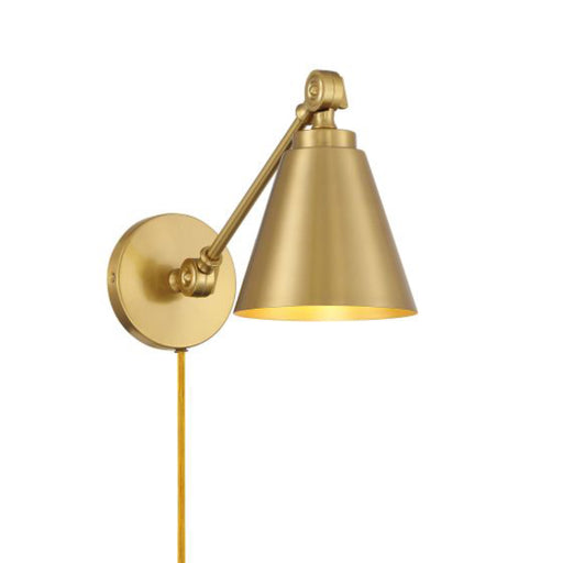 Savoy House M90108 1-lt 8" Tall Wall Sconce, Set of 2 - Natural Brass