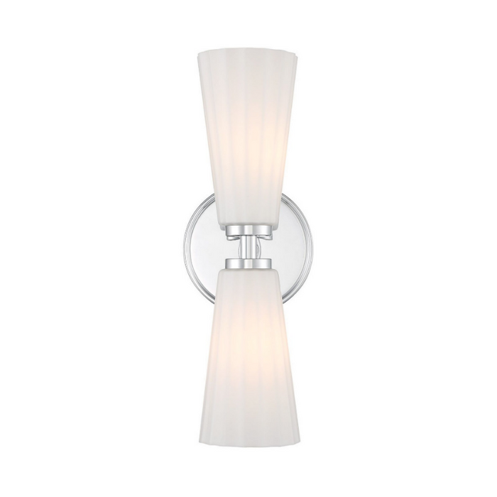 Savoy House M90109 2-lt 15" Tall LED Wall Sconce - Chrome