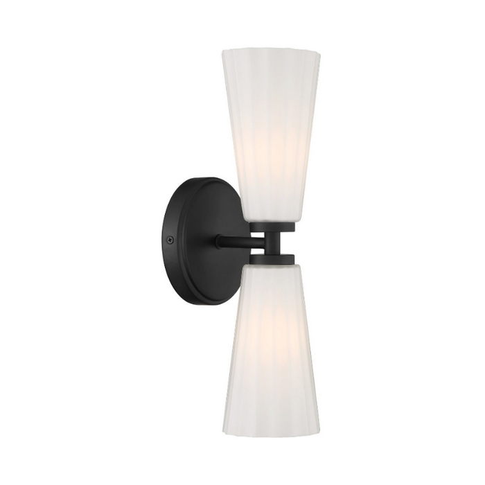 Savoy House M90109 2-lt 15" Tall LED Wall Sconce - Matte Black