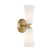 Savoy House M90109 2-lt 15" Tall LED Wall Sconce - Natural Brass