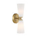 Savoy House M90109 2-lt 15" Tall LED Wall Sconce - Natural Brass