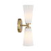 Savoy House M90109 2-lt 15" Tall LED Wall Sconce - Natural Brass