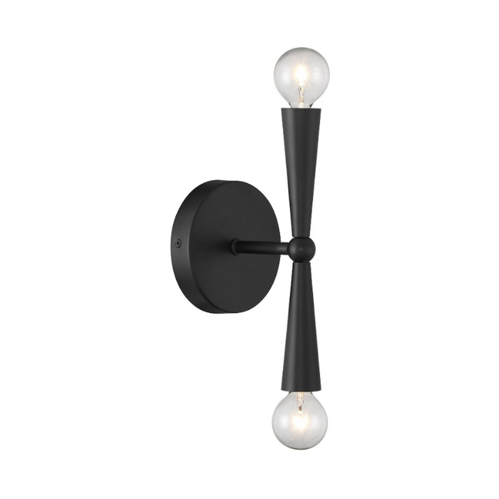 Savoy House M90110 2-lt 10" Tall LED Wall Sconce - Matte Black