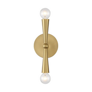 Savoy House M90110 2-lt 10" Tall LED Wall Sconce - Natural Brass