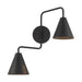 Savoy House M90111 2-lt 24" LED Adjustable Wall Sconce - Matte Black
