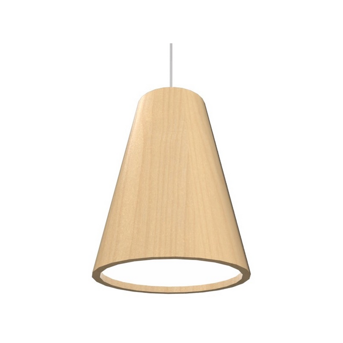 Accord 1130 Conical 1-lt 8" LED Pendant, E26 Base - Maple