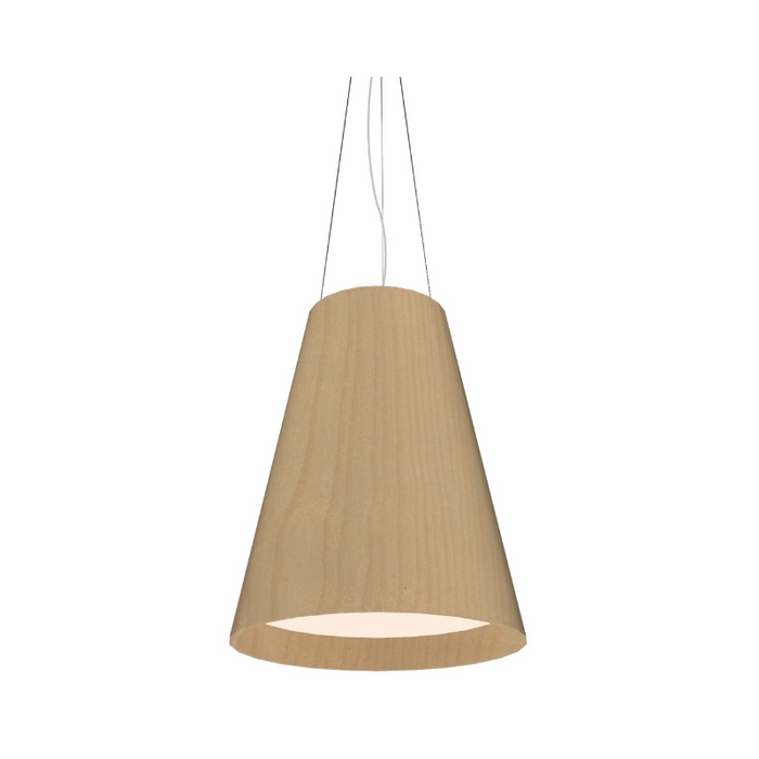 Accord 1146 Conical 1-lt 20" LED Pendant - Maple