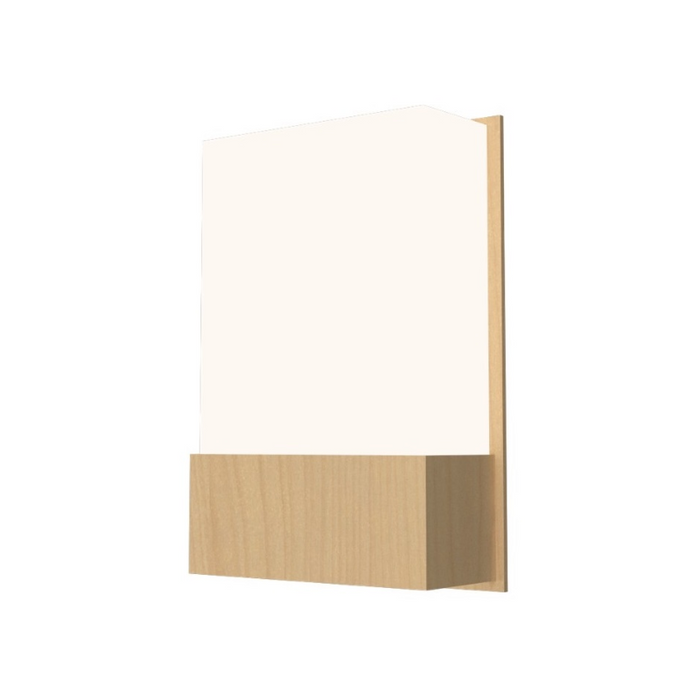 Accord 444 Clean 1-lt 12" Tall LED Wall Light, E26 Base - Maple