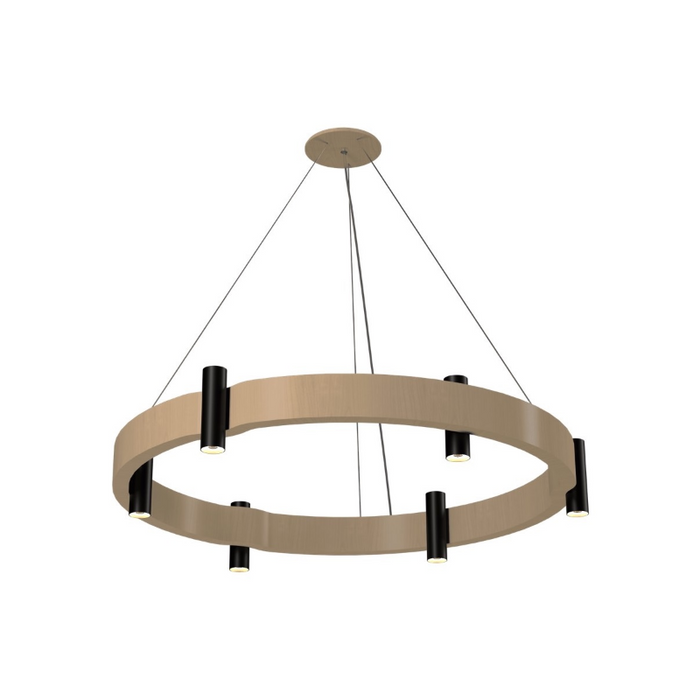 Accord 1497 Flow 12-lt 24" LED Pendant - Maple