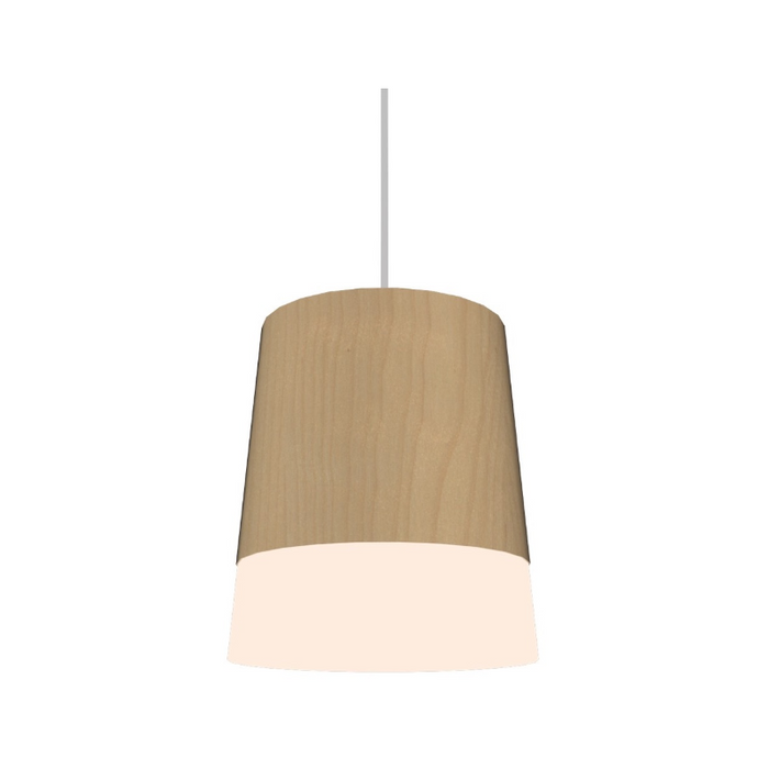 Accord 1100 Conical 1-lt 6" LED Pendant, E26 Base - Maple