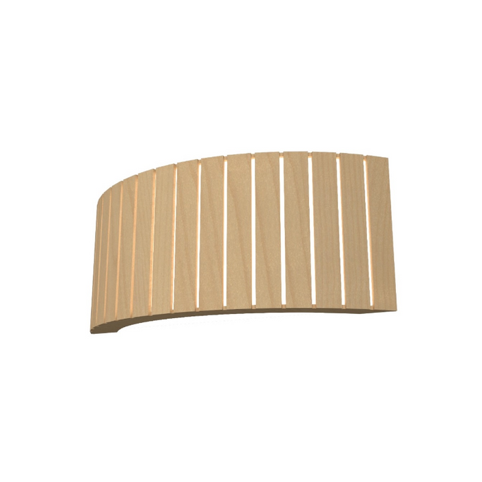 Accord 4039 Slatted 1-lt 16" LED Wall Light - Maple