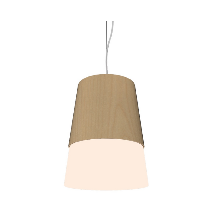 Accord 264 Conical 1-lt 11" LED Pendant, E26 Base - Maple