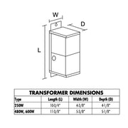 Juno MAGXFMR 480W 24V 1-Circuit Remote Mount Magnetic Transformers