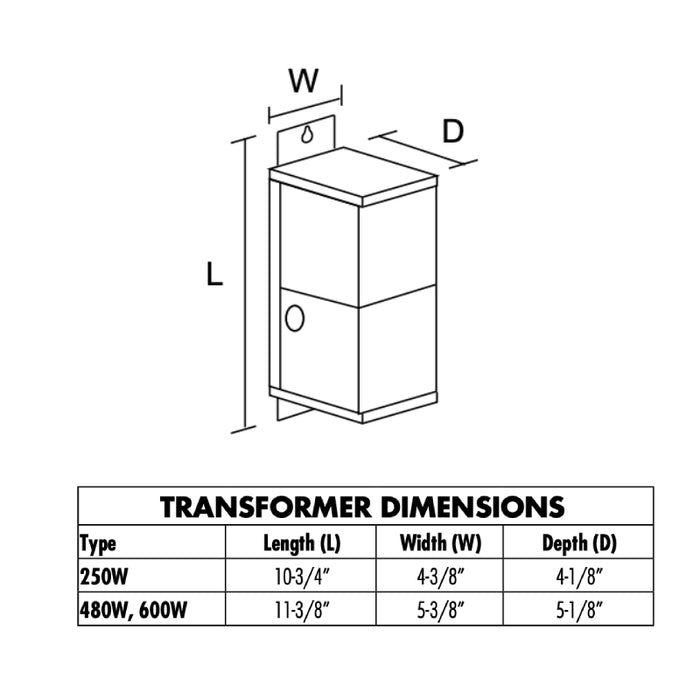 Juno MAGXFMR 480W 24V 1-Circuit Remote Mount Magnetic Transformers