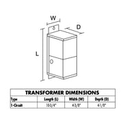 Juno MAGXFMR 240W 12V 1-Circuit Remote Mount Magnetic Transformers