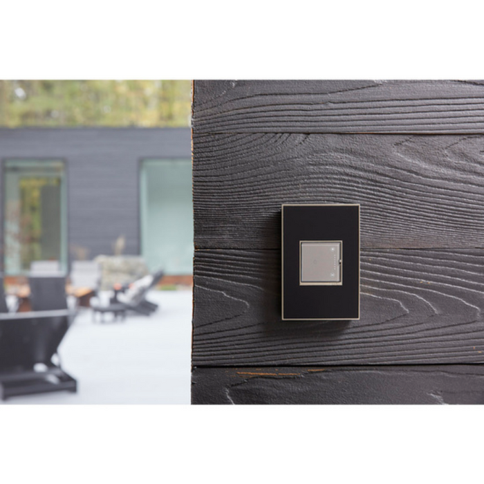 Adorne AWM Screwless Wall Plate, Mirror Black