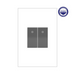Adorne ASPD1531 Half Size Paddle Switch with Microban, Single-Pole/3-Way, 120/277V - Magnesium