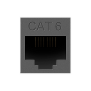 Adorne AC6RJ45 Cat 6 RJ45 Data Insert - Magnesium