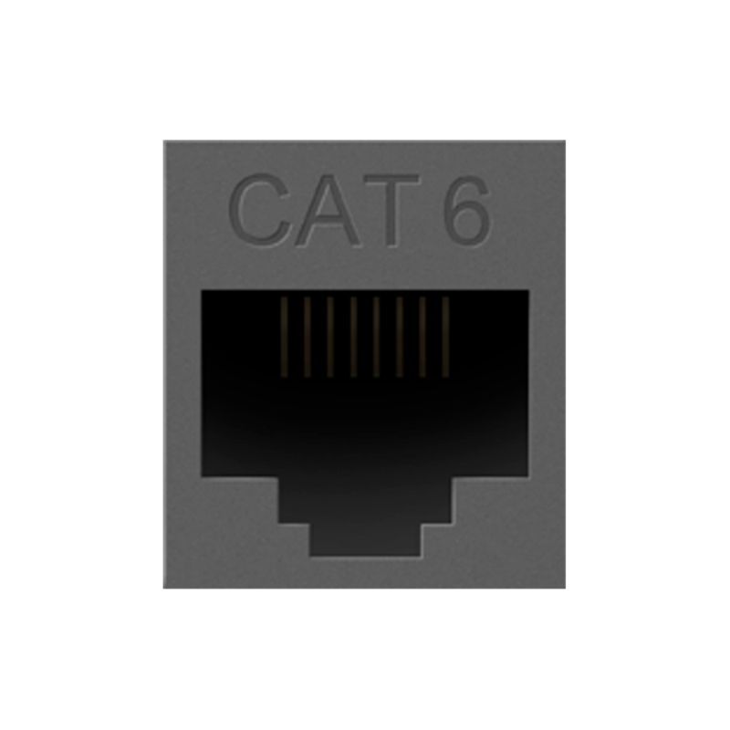 Adorne AC6RJ45 Cat 6 RJ45 Data Insert - Magnesium