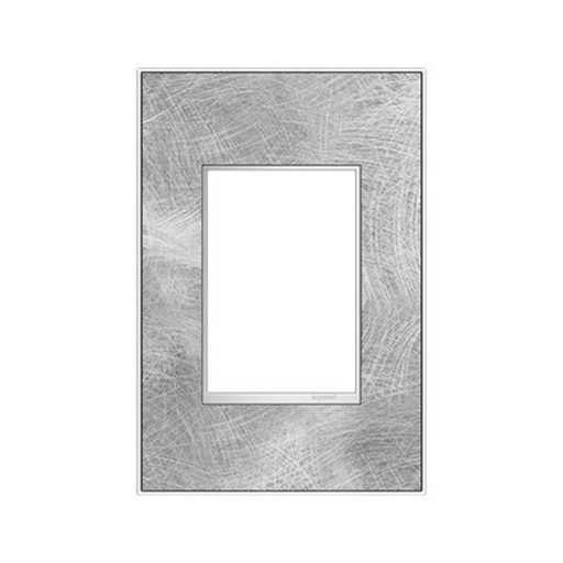 Adorne AWM Screwless Wall Plate, Spiraled Stainless - 1+ Gang