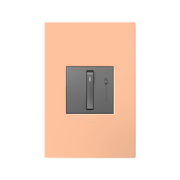 Adorne AWP Screwless Wall Plate with Microban, Peachy - 1 Gang