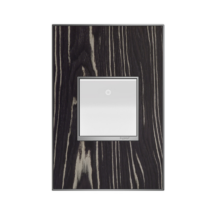 Adorne AWM Screwless Wall Plate, Macassar - 1 Gang