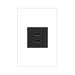 Adorne ARUSB2AA6 3.1A Ultra-Fast USB Type-A/A Outlet Module - Graphite