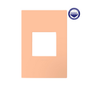 Adorne AWP Screwless Wall Plate with Microban, Peachy - 1 Gang