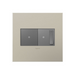 Adorne AWC Screwless Wall Plate, Satin Nickel - 2 Gang