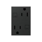 Adorne AGFTR2153 Plus Size Tamper-Resistant 15A Duplex Self-Test GFCI Receptacles, 125V - Graphite
