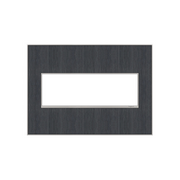Adorne AWM Screwless Wall Plate, Rustic Grey - 3 Gang
