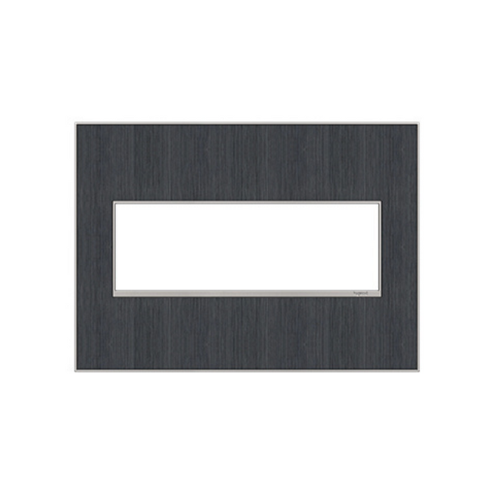 Adorne AWM Screwless Wall Plate, Rustic Grey - 3 Gang