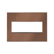 Adorne AWM Screwless Wall Plate, Copper - 3 Gang