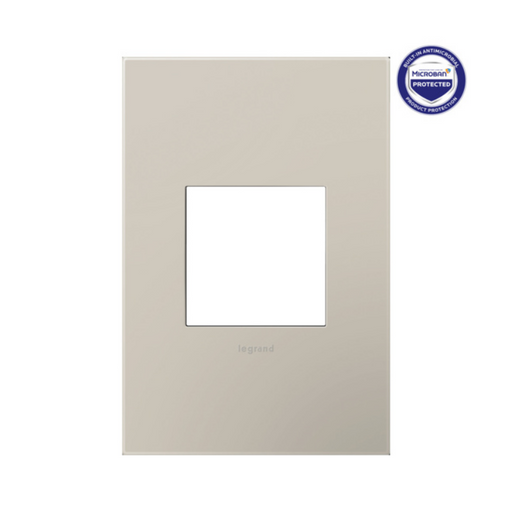 Adorne AWP Screwless Wall Plate with Microban, Greige - 1 Gang