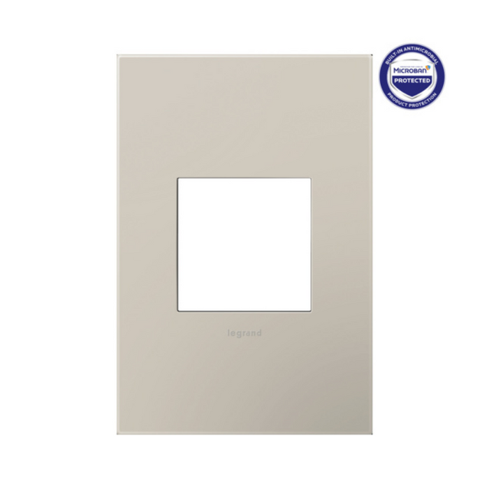 Adorne AWP Screwless Wall Plate with Microban, Greige - 1 Gang