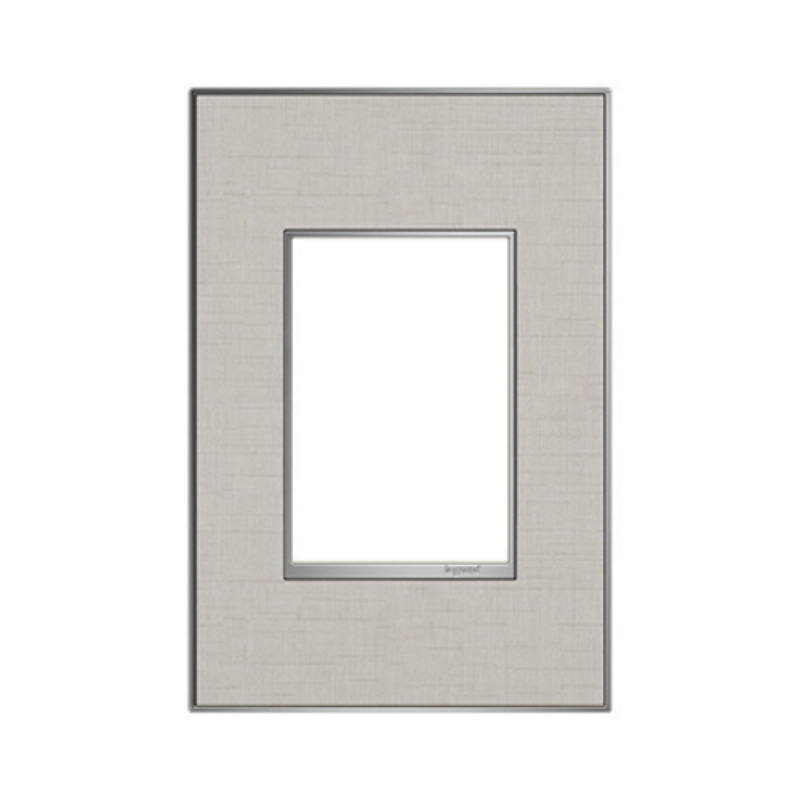 Adorne AWM Screwless Wall Plate, True Linen - 1+ Gang