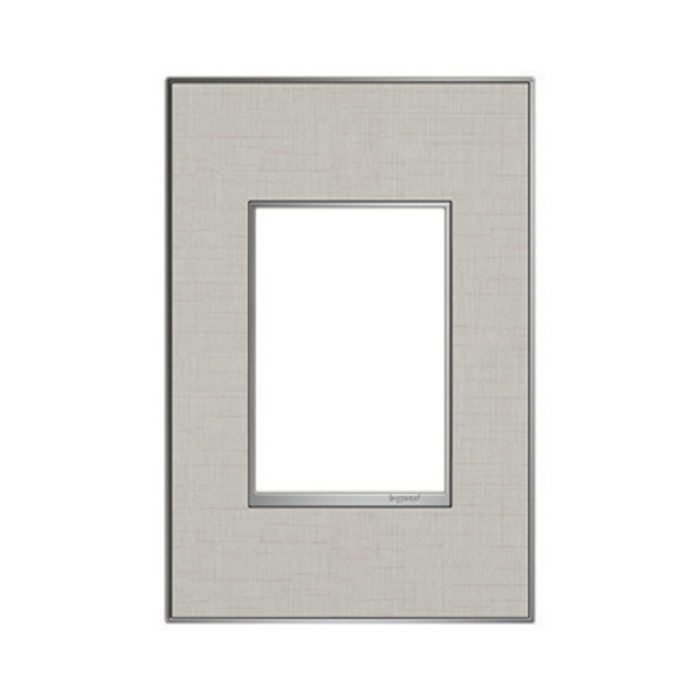 Adorne AWM Screwless Wall Plate, True Linen - 1+ Gang